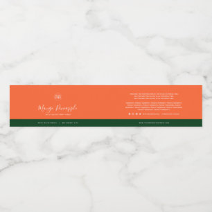 Custom Colours Contrast Ingredients Product Label