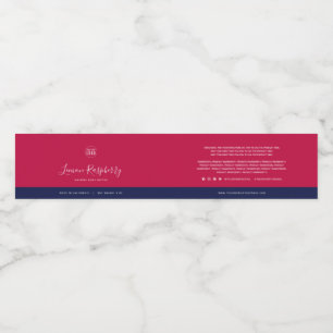 Custom Colours Contrast Ingredients Product Label