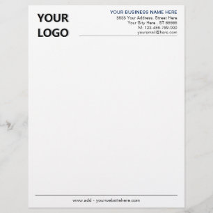 Custom Colours Font Letterhead Your Business Desig