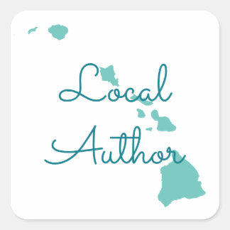Custom Colours Hawaii Local Author Square Sticker