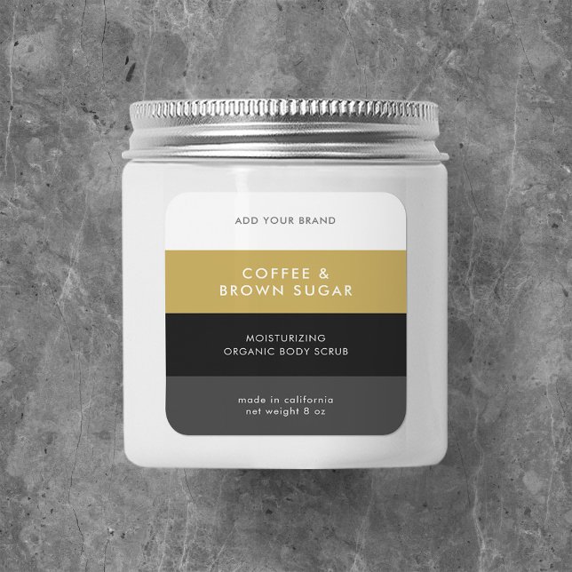 Custom Colours Modern Colour Block Product Label (Creator Uploaded)