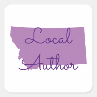 Custom Colours Montana Local Author Square Sticker