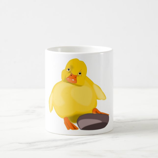  Custom Colours Mug with Litte Yellow Duckling (Center)