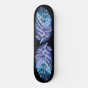 Custom Colours Skateboard - Beautiful Feathers