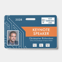 Custom Colours Technology Keynote Photo ID Badge
