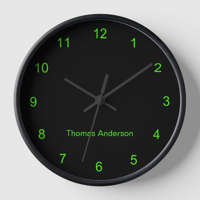 Custom Colours Wall Clock (Front)
