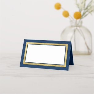 Custom Colours with Classic Gold Border Place Card