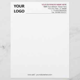 Custom Colours Your Business Letterhead with Logo