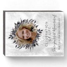 Custom Commemorative Plaque Elegant Photo Memorial