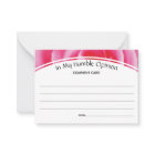 Custom Comment Feedback IN MY HUMBLE OPINION Rose