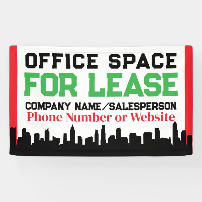 Custom Commercial Office Space for Lease Business Banner (Horizontal)