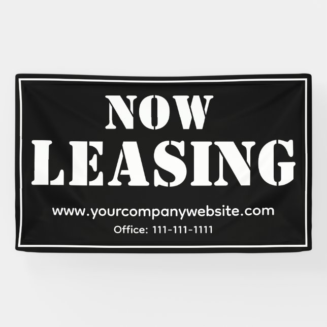 Custom Commercial Space for Lease Business Banner (Horizontal)