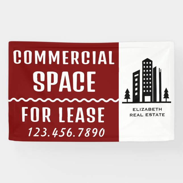 Custom Commercial Space for Lease Professional Banner (Horizontal)