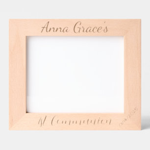 Custom Communion, Baptism, Minimalistic, 10x8" Etched Frames