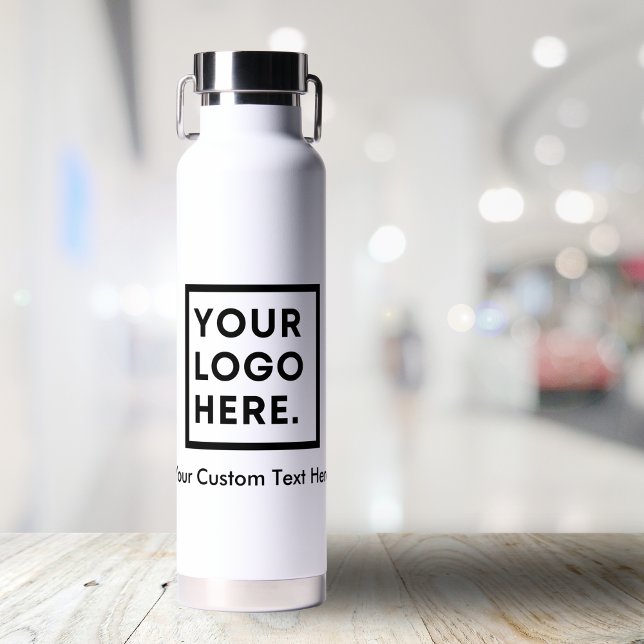 Custom Company Add Text  Logo Personalised Water Bottle (Creator Uploaded)