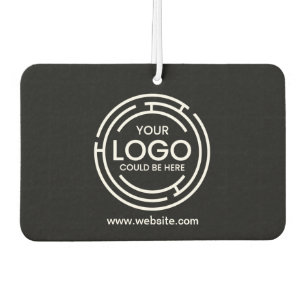 Custom Company Branded Business Logo black Car Air Freshener