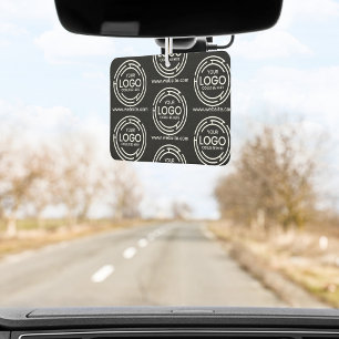Custom Company Branded Business Logo black Car Air Freshener
