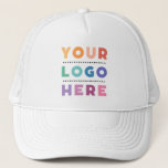 Custom Company Busines Square Logo Trucker Hat<br><div class="desc">Are you looking for branded trucker hats for your business event? Or for your employees? Check out this Custom Company Busines Square Logo Trucker Hat You can easy customise it with your logo and your done. No minimum orders! Happy branding!</div>