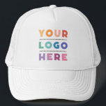 Custom Company Busines Square Logo Trucker Hat<br><div class="desc">Are you looking for branded trucker hats for your business event? Or for your employees? Check out this Custom Company Busines Square Logo Trucker Hat You can easy customise it with your logo and your done. No minimum orders! Happy branding!</div>