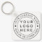 Custom Company Business Circle Logo Keychain