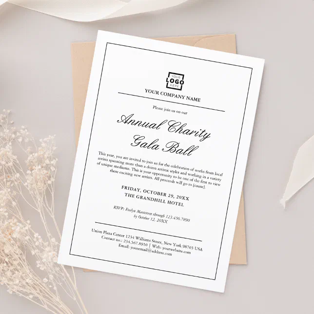 Custom Company Business Corporate Event Party Invitation | Zazzle