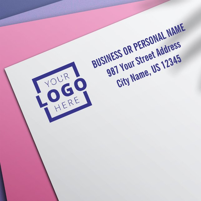 Custom Company Business Logo Address Self-inking Stamp (Creator Uploaded)