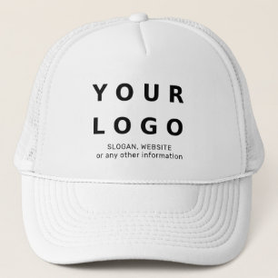 Custom Company Business Logo and Text Baseball Trucker Hat
