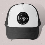 Custom Company Business Logo Black Trucker Hat<br><div class="desc">Are you looking for branded trucker hats for your business event? Or for your employees? Check out this Custom Company Business Logo Black Trucker Hat. You can easy customise it with your logo and your done. No minimum orders! Happy branding!</div>