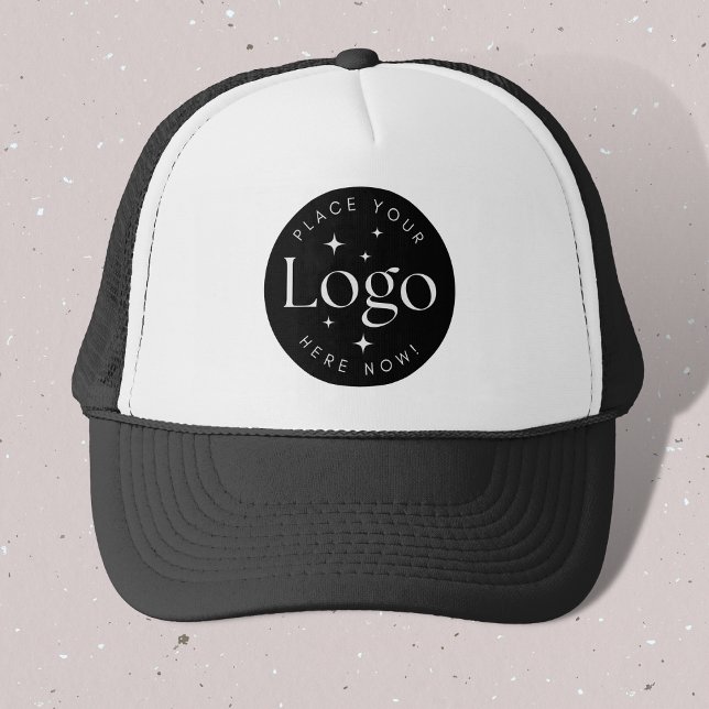 Custom Company Business Logo Black Trucker Hat (Creator Uploaded)