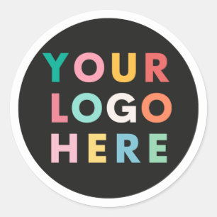 Custom Company Business Logo Branded Classic Round Sticker