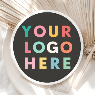 Custom Company Business Logo Branded Classic Round Sticker