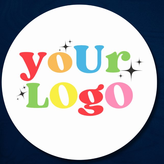 Custom Company Business Logo Branded Classic Round Sticker (Creator Uploaded)