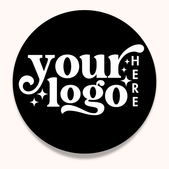 Custom Company Business Logo Branded  Classic Round Sticker (Creator Uploaded)