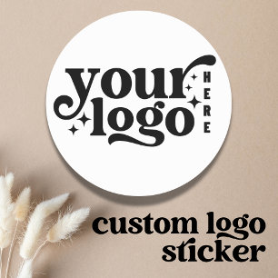 Custom Company Business Logo Branded Classic Round Sticker