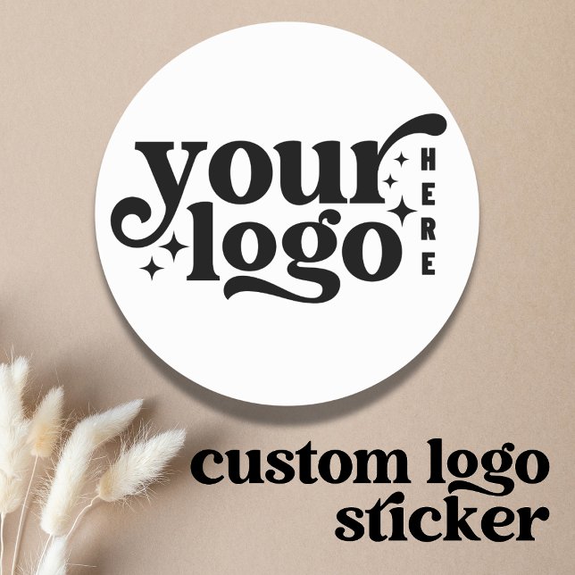 Custom Company Business Logo Branded Classic Round Sticker (Creator Uploaded)