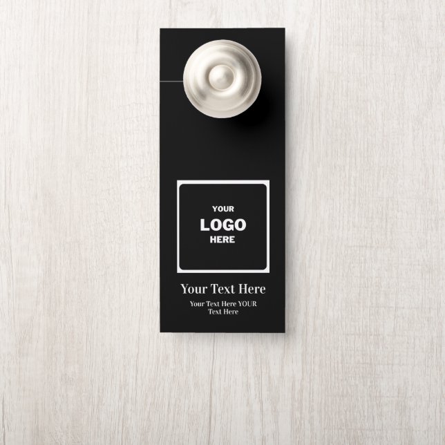 Custom Company Business Logo Branded Professional Door Hanger (On Knob)