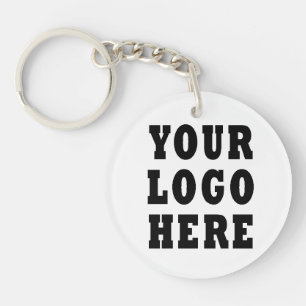 Custom Company Business Logo Double Sided Key Ring