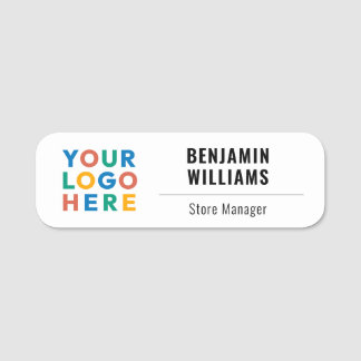 Custom Company Business Logo Employee Magnetic Name Tag