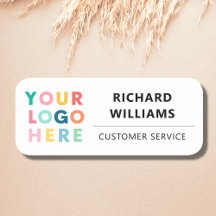 Custom Company Business Logo Employee Magnetic Name Tag