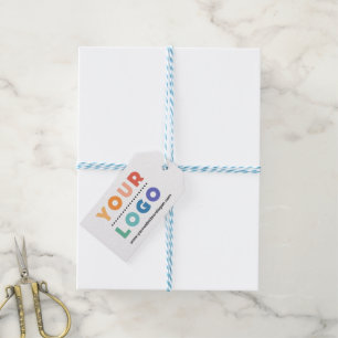 Custom Company Business Logo  Gift Tags