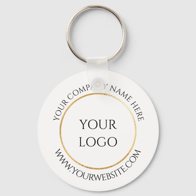 Custom Company Business Logo Key Ring (Front)