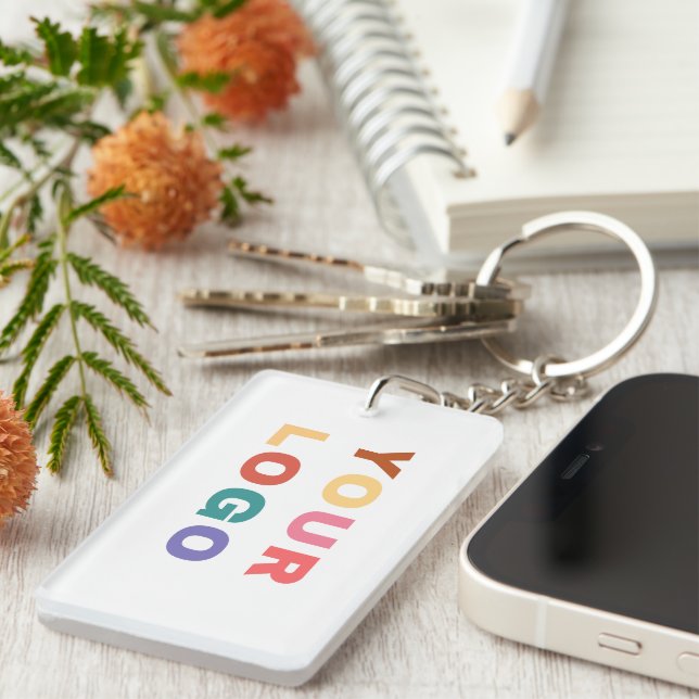 Custom Company Business Logo Key Ring (Front Right)