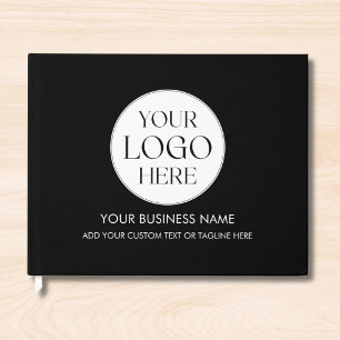 Custom Company Business Logo Modern Professional Guest Book