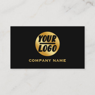 Custom company Business Logo Professional black Business Card