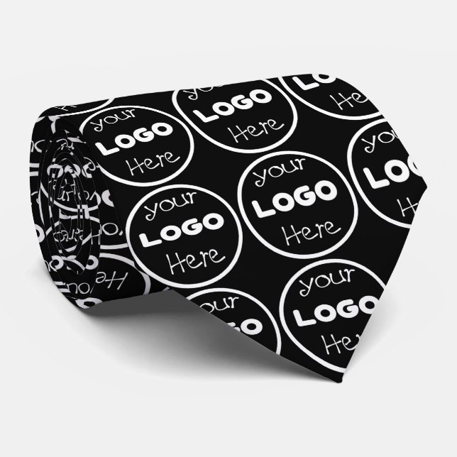 Custom Company Business Logo Professional  Tie (Rolled)