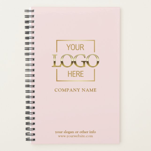 Custom Company Business Logo Promotional Branding Planner (Front)