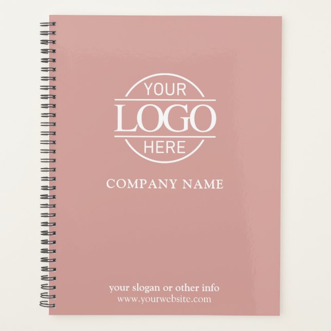 Custom Company Business Logo Promotional Branding Planner (Front)