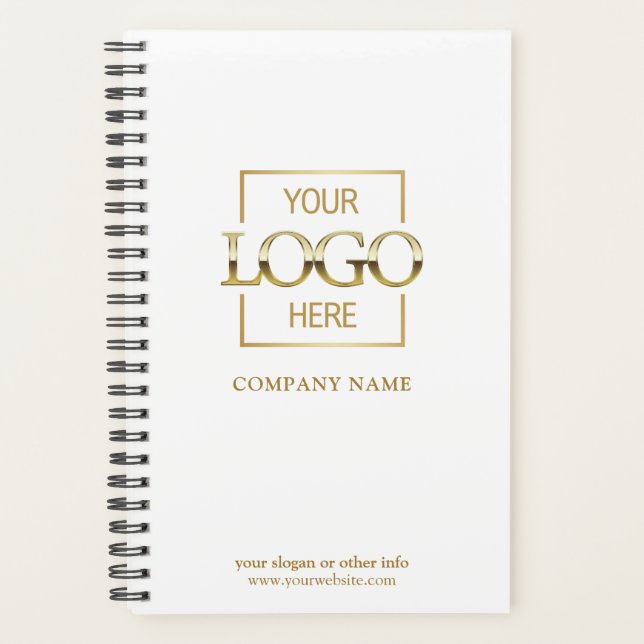 Custom Company Business Logo Promotional Branding Planner (Front)