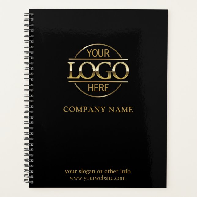 Custom Company Business Logo Promotional Branding Planner (Front)