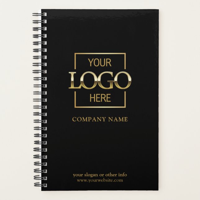 Custom Company Business Logo Promotional Branding Planner (Front)
